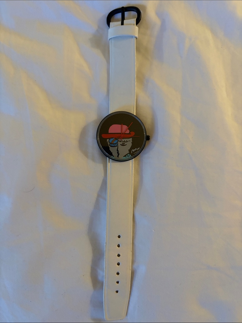 PETER MAX Vintage 1985 Pop Art Face Watch Swiss Movement 900/20